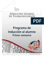 Cuadernillo Inducción Al Alumno. Primer Semestre