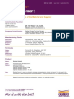 Low Heat Bagged Cement - Safety Data Sheet