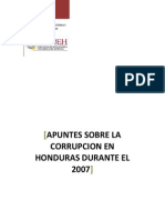 Honduras - Apuntes Sobre La Corrupcion en H..., 2007