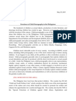 Prevalence of Child Pornography in The Philippines: - (Fill More Info in This Area)