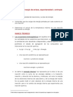 Termoquímica. Energía de Enlace, Espontaneidad y Entropía