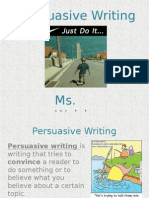 Persuasive Writing