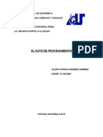 El Auto de Procesamiento