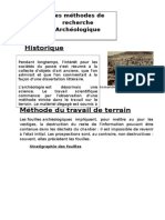 Les Methode de Recherches Archéologique