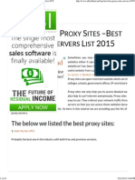 Top 110 Free Proxy Sites - Best Free Proxy Servers List 2015