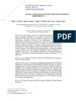 Aplicación en Matlab para La Programación Del Despacho Económico