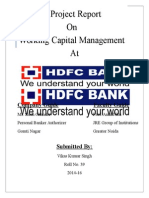 A Project Report HDFC BANK