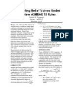 Calculating Relief Valves Under The New ASHRAE