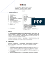 Syllabus Psicologia I Derecho Uap