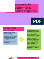 Pensamiento Postformal & Complejidad Cognitiva