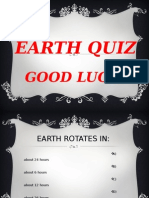 Earth Quiz 1 - Eso