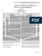 Applications of Metamaterial in Antenna Engineering