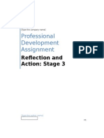 Professional Development Assignment: Reflection and Action: Stage 3