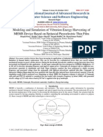 Modeling and Simulation of Vibration Energy Harvesting of MEMS Device Based On Epitaxial Piezoelectric Thin Film