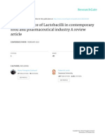 The Importance of Lactobacilli in Contemporary Food and Pharmaceutical Industry A Review Article