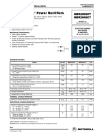 Semiconductor Technical Data: Schottky Barrier Rectifiers 20 Amperes 35 and 45 VOLTS