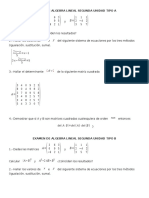 Examen de Algebra Lineal Segunda Unidad Tipo A