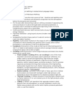 Petroleum Refining Notes 1