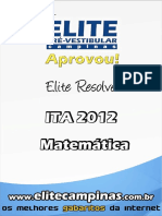 Elite Resolve ITA 2012-Matematica