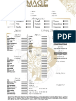 Mage The Awakening Moros Character Sheet - GMC