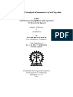 Estimation of Petrophysical Parameters of Well Log Data