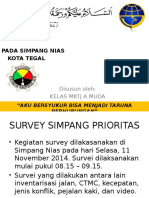 Laporan Konflik Pada Simpang Prioritas Nias, Kota Tegal