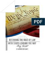 Restoring The Rule of Law With States Leading The Way