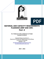 Material and Capacity Requirements Planning (MRP and CRP) Part - 2