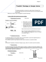 Physique-Chapitre7-Transfert Thermique Et Energie Interne