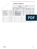 Document / Drawing List: 45-39304 Mesc Miri IC Engines Located in Hazardous Area of SFK-A Project (GROUP 3)