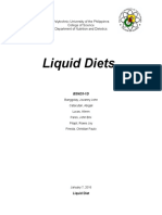 Liquid Diet Written Report