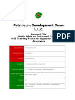 PR-2010 II HSETrainingProvisionApprovalAndQualityAssurance