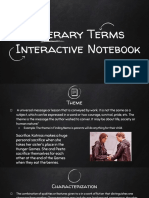 Literary Terms Interactive Notebook