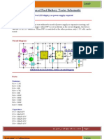 Self-Powered Fast Battery Tester Schematic