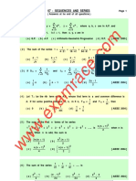 Mathematics Sequence Series MCQ