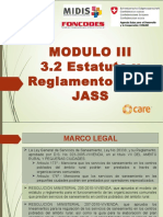 III.2 Estatuto y Reglamento Jass