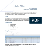 Sales and Distribution Pricing in SAP