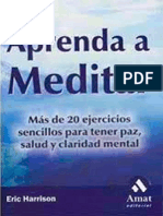 Aprenda A Meditar Eric Harrison