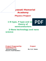 Satyawati Memorial Academy: Physics Project