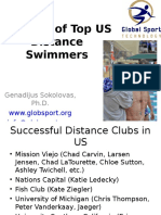 Training of Top US Distance Swimmers