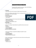 MCQ of Environment of Business Finance