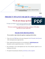 Project Finance Application Form