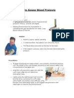 How To Assess Blood Pressure