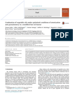 Combustion of Vegetable Oils Under Optimized Conditions of Atomization and Granulometry in A Modified Fuel Oil Burner