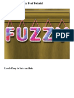 Fuzzy Text Tutorial: Level Easy To Intermediate