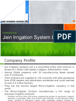 Presentation On Jain Irrigation - V5