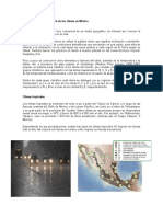 Clasificación y Distribución de Los Climas en México