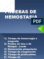 Pruebas de Hemostasia