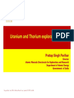 Uranium and Thorium Exploration in India