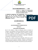 Minuta Formatao Projeto Lei Cdigo Obras de Guarapari